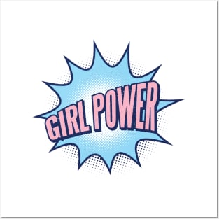 Girl Power Cartoon Style Posters and Art